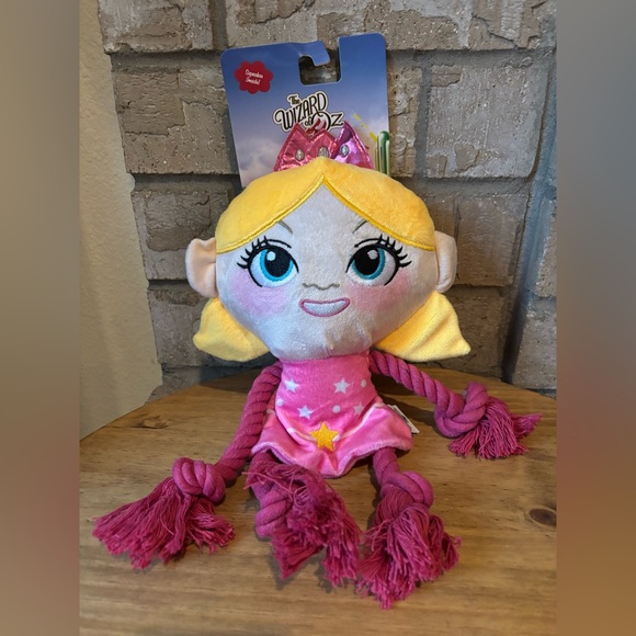 Wizard of Oz Wicked Glinda Good Witch Stuffed Rope Squeak Dog Pet Toys NEW - Picture 1 of 3